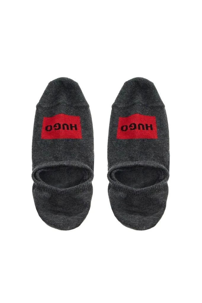 Hugo Boss Hugo Woven Logo Patch Two-Pack Of Invisible Socks 2