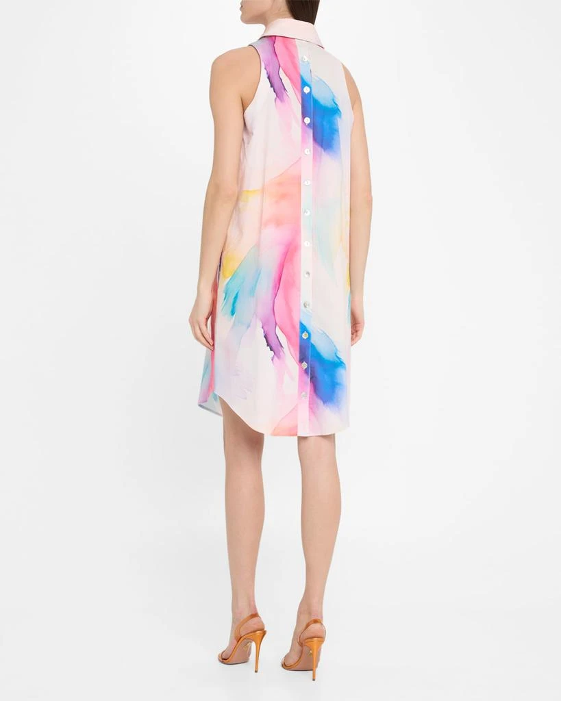Finley Swing Sleeveless Abstract-Print Shirtdress 3