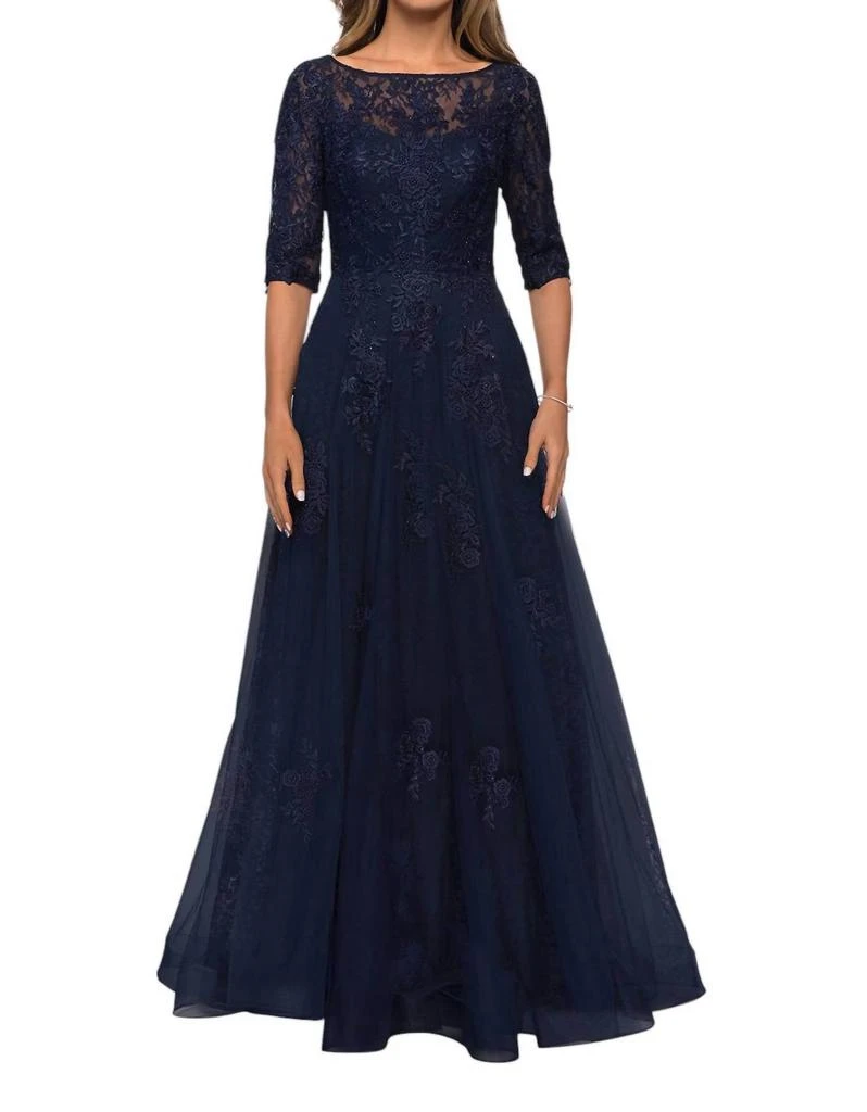 La Femme La Femme - Lace & Tulle Gown 1