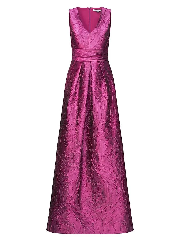 Kay Unger Mariah Jacquard Textured Gown 1