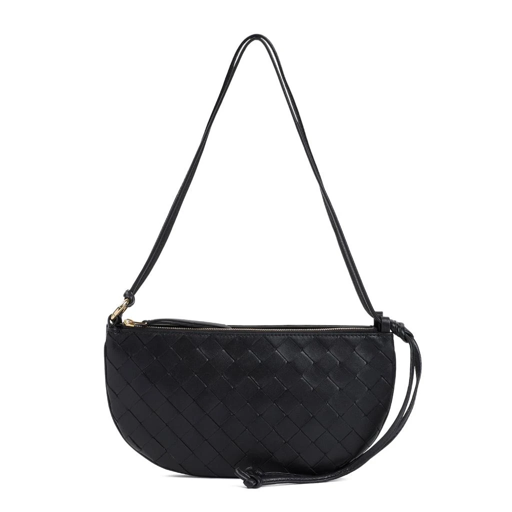 Bottega Veneta Black Mini Gemelli Double Lamb Leather Pouch 2