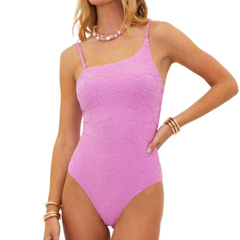 Beach Riot Athena One Piece In Shell Pink 1