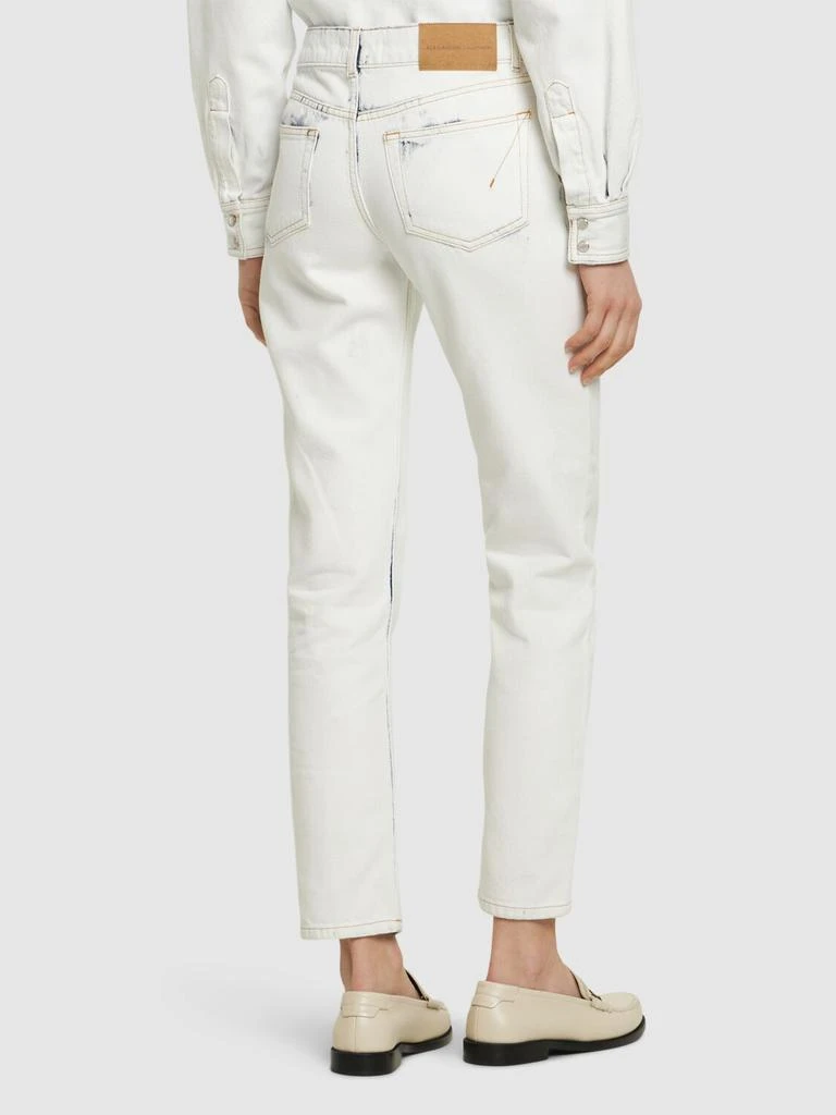 Alexandre Vauthier Mid Rise Denim Straight Jeans 2