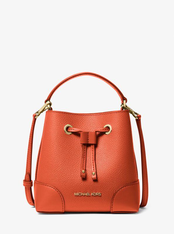 Michael Kors Mercer Small Pebbled Leather Bucket Bag