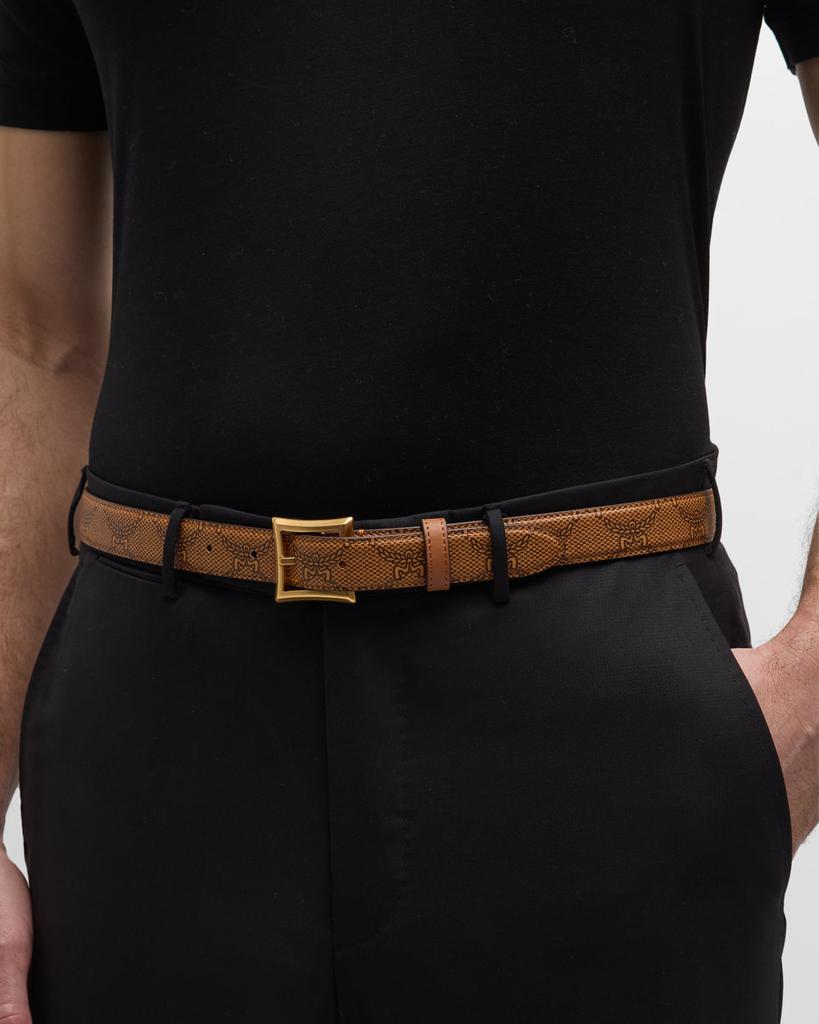 MCM Men's Aren Lauretos Leather Belt