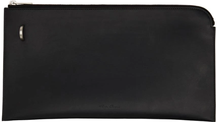 Rick Owens Black Porterville Invite Envelope Wallet 1