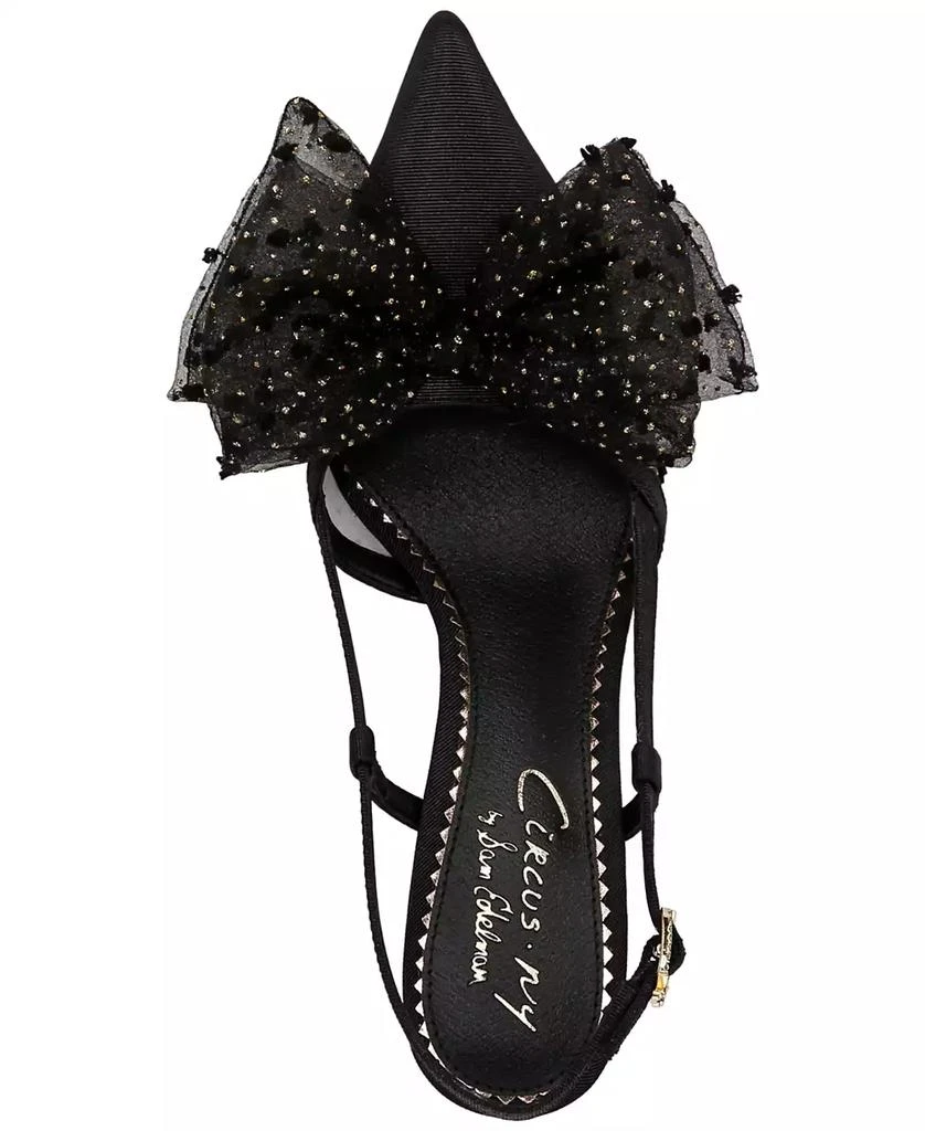 Circus NY by Sam Edelman Tess Pointed-Toe Slingback Bow Pumps 4
