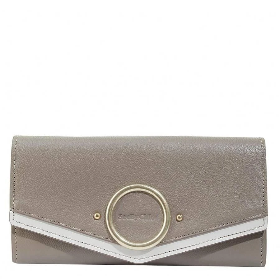 See by Chloé Aura Long Leather Flap Wallet 1