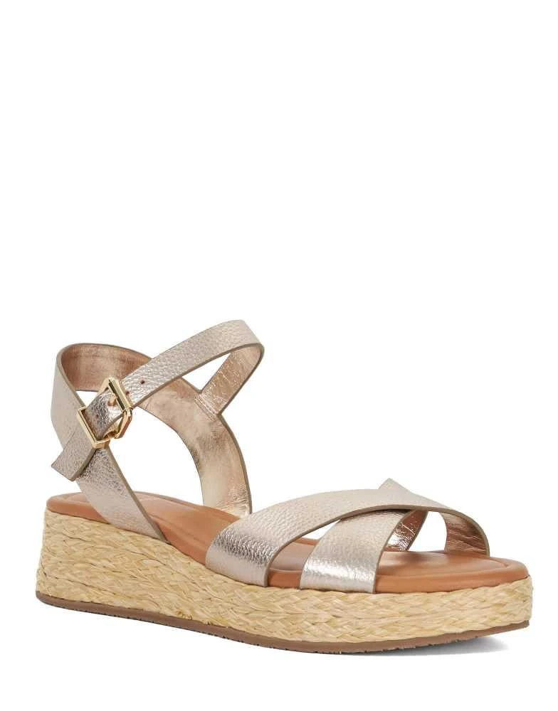 DUNE London Dune London Wide fit littleton in gold 3