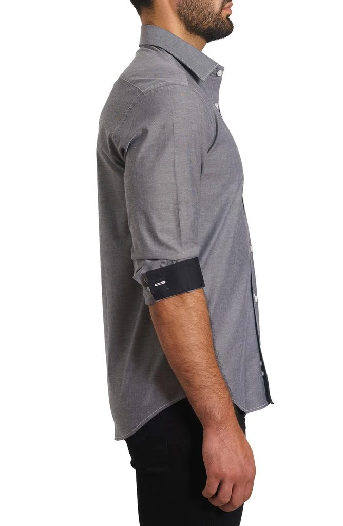 Jared Lang Trim Fit Solid Button-Up Shirt 3