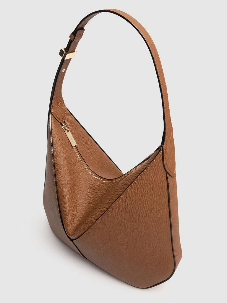VALEXTRA Small Vivi Leather Hobo Bag 2