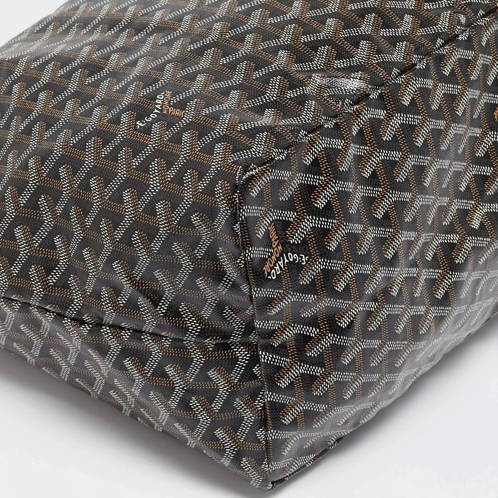 Goyard Goyard Black Goyardine Coated Canvas and Leather Saint Louis GM Tote 11