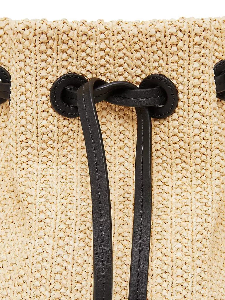 Mansur Gavriel Mini Woven Raffia Bucket Bag 4