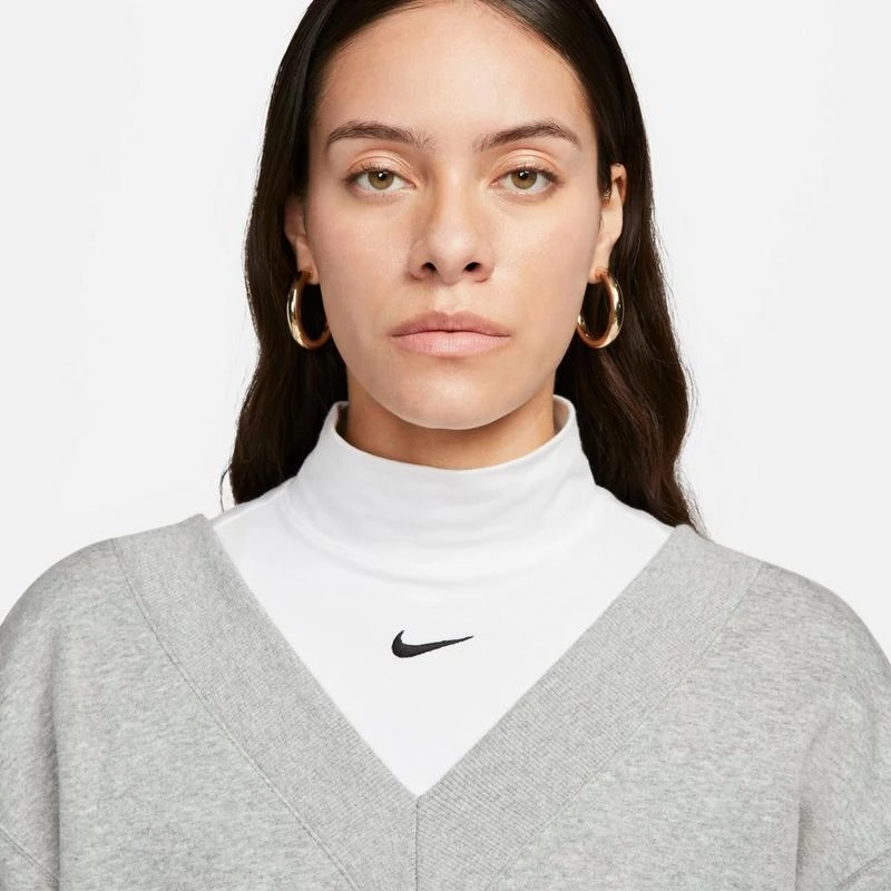 NIKE Women's Nike Sportswear Phoenix Fleece Oversized V-Neck Sweatshirt 4