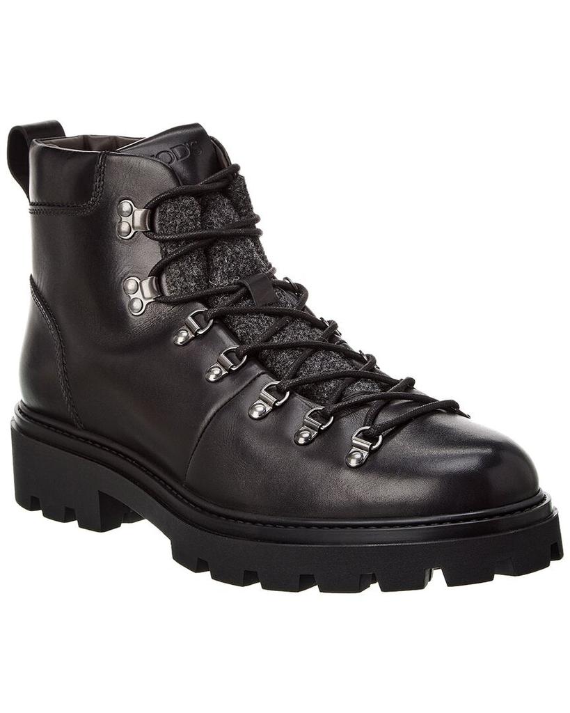 Tod's TOD’s Leather & Flannel Boot