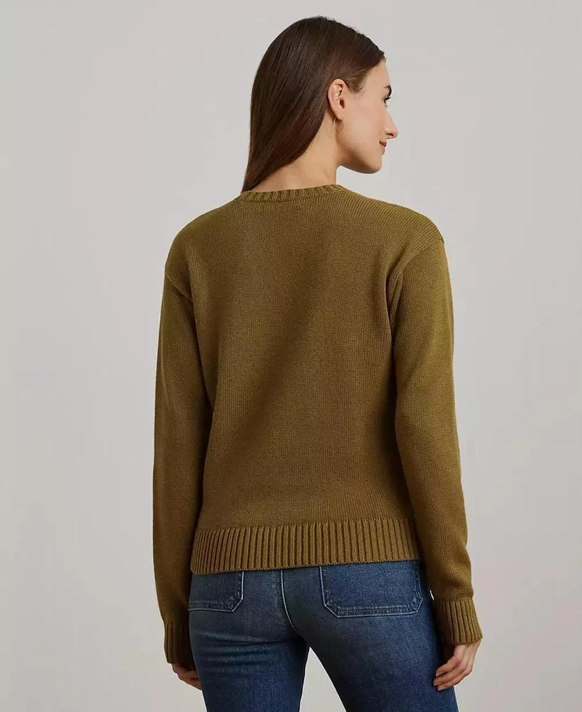Ralph Lauren Women's Intarsia-Knit Beagle Cotton Sweater 2