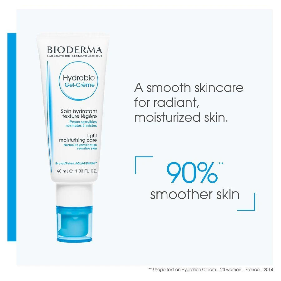 Bioderma Hydrabio Moisturizing Gel Cream for Normal Combination Sensitive Skin 3