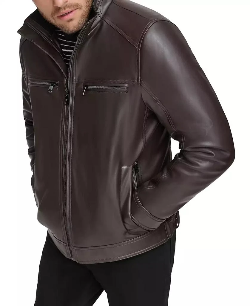 Calvin Klein Men's Faux Leather Moto Jacket, Created for Macy's 6