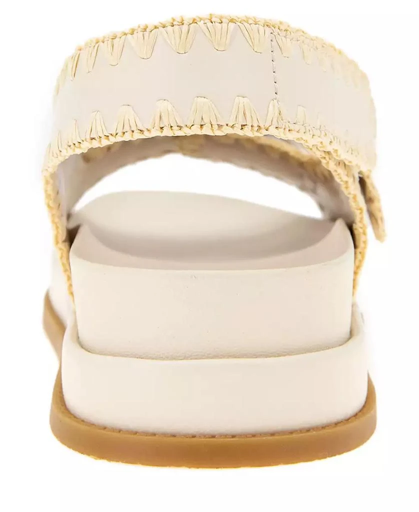 BCBG Women's Beena Footbed Hook and Loop Flatform Sandals 3