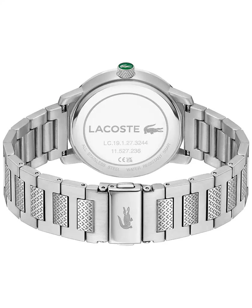 Lacoste Men's Metropole Silver Tone Stainless Steel Bracelet Watch 2
