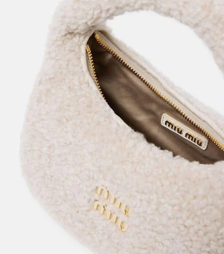 Miu Miu Wander Small shearling shoulder bag 3