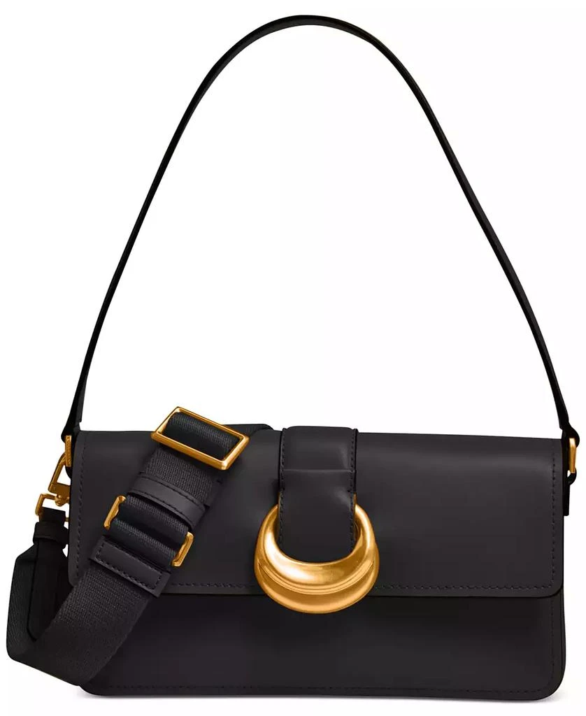 Donna Karan Valley Stream Leather Buckle Shoulder with Removable Strap 1