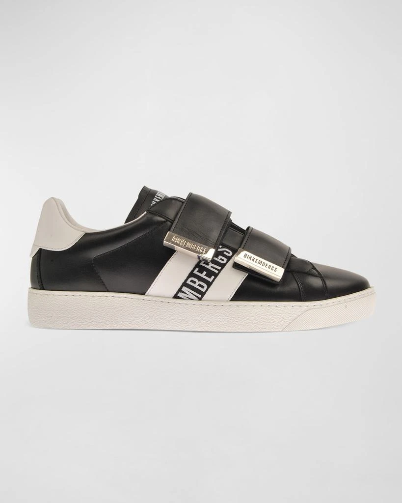 BIKKEMBERGS Men's Double Strap Low-Top Sneakers 1