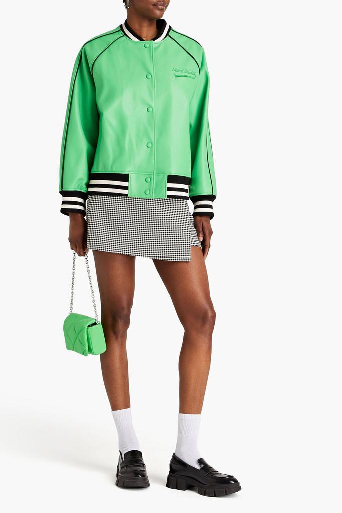 STAND STUDIO Eloise faux leather bomber jacket