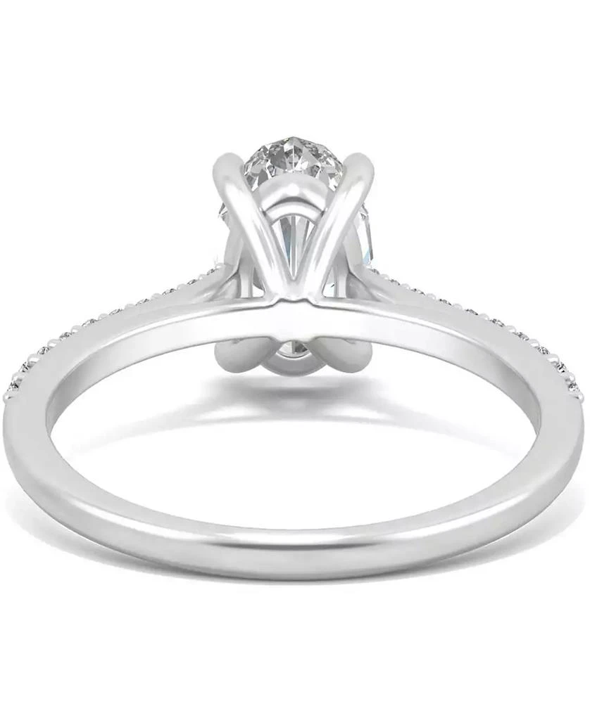 Charles & Colvard Moissanite Oval Engagement Ring (2-1/2 ct. t.w. DEW) in 14k White Gold or 14k Yellow Gold 6