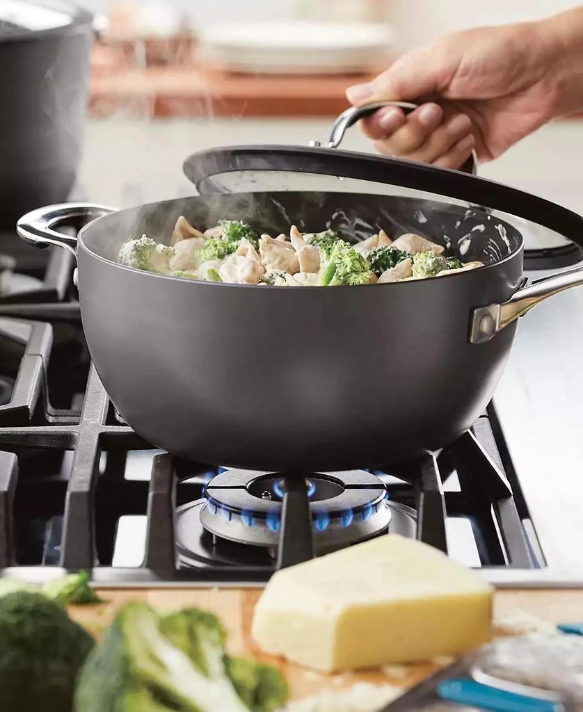 Rachael Ray Cook + Create Hard Anodized Nonstick Saucier with Lid and Helper Handle, 4.5 Quart 5