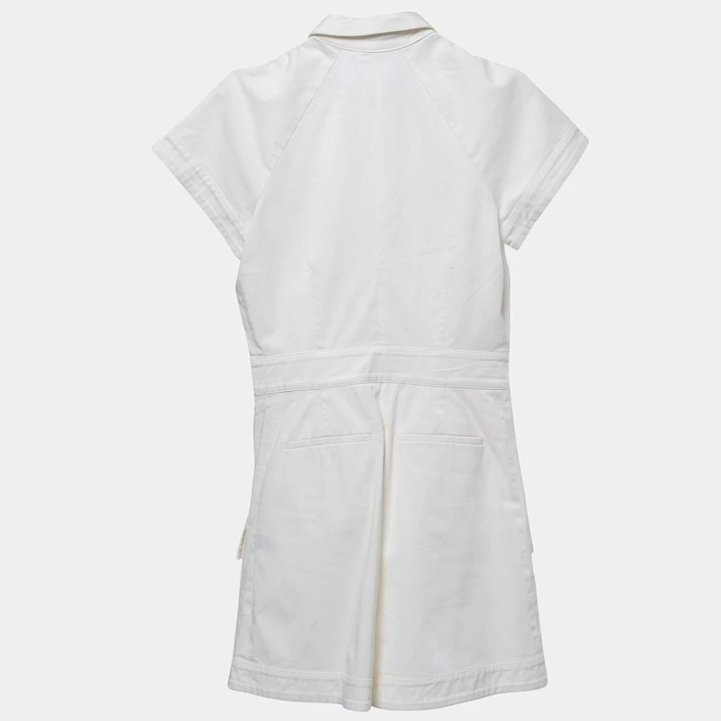 Roberto Cavalli Roberto Cavalli White Cotton Lace-Up Playsuit S 2