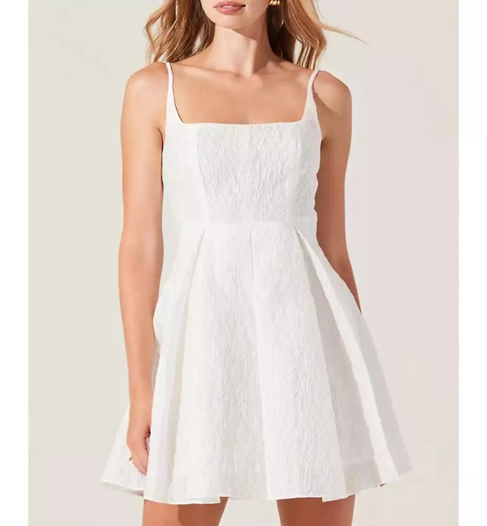 ASTR Women's Ellie Jacquard Fit & Flare Dress 4