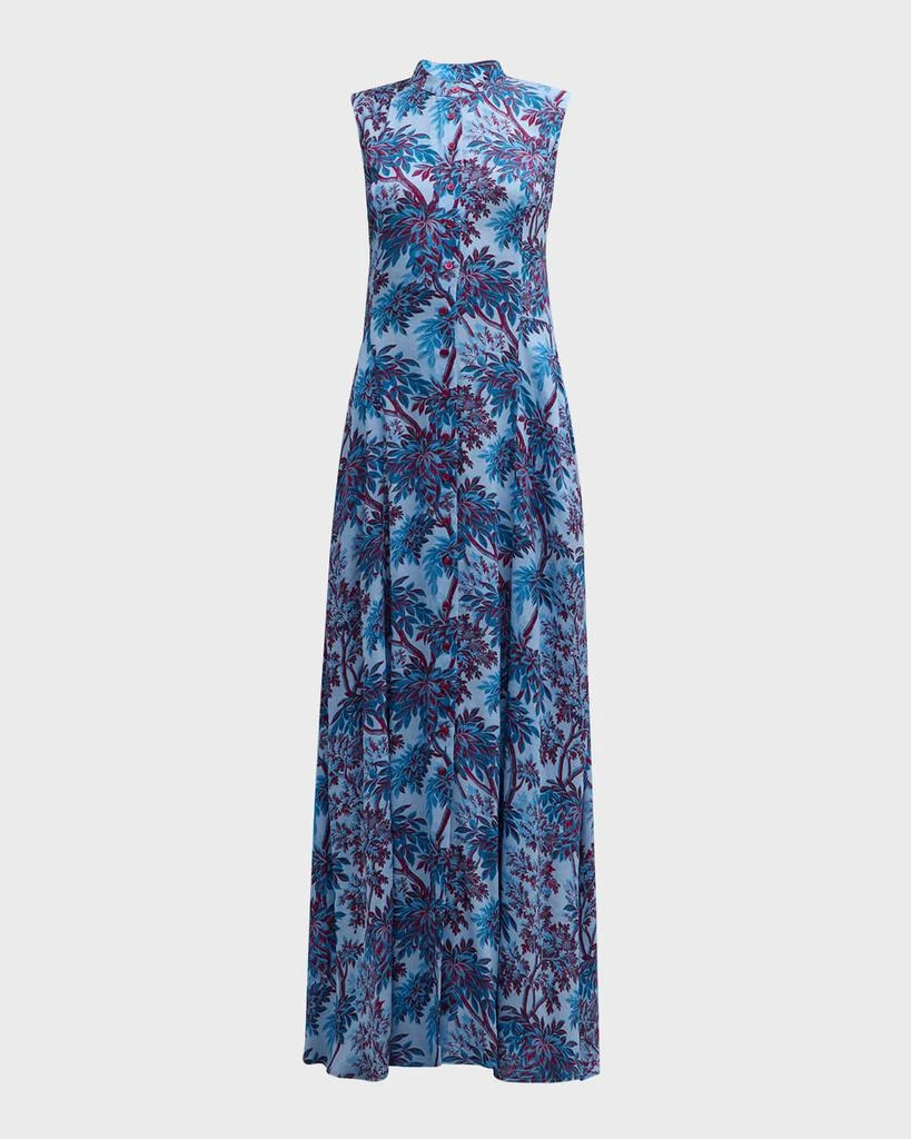 Evi Grintela Carine Sleeveless Botanical-Print Maxi Dress 1