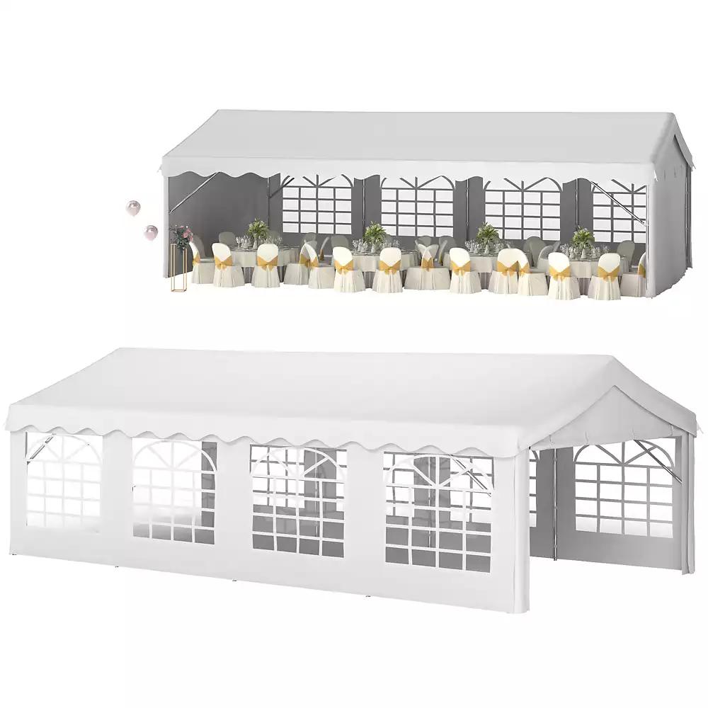 Outsunny 13
x 26
Heavy-duty Large Wedding Tent with Sidewalls,