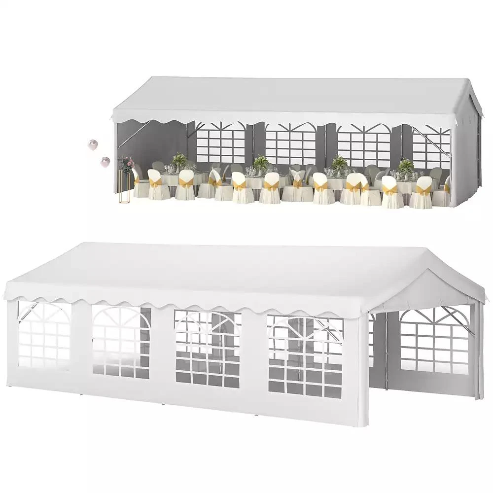 Outsunny 13
x 26
Heavy-duty Large Wedding Tent with Sidewalls, 1