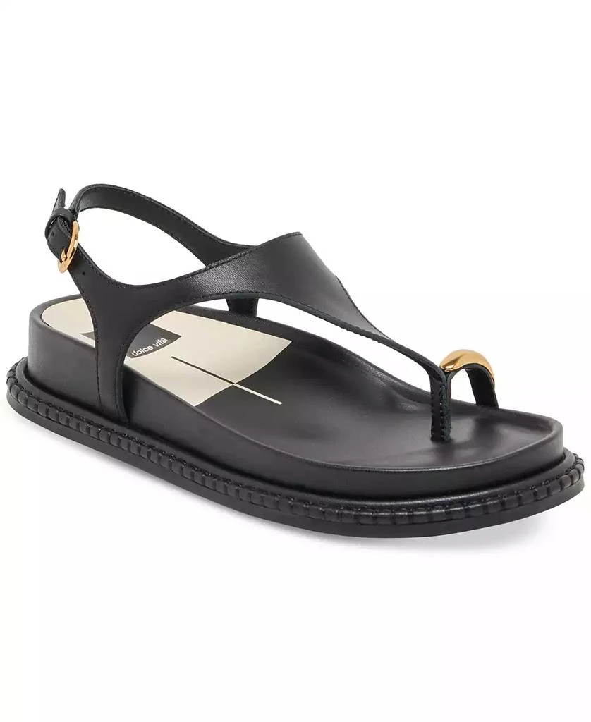 Dolce Vita Women
s Stefan Toe Ring Thong Jewelry Footbed Flat Sandals 1