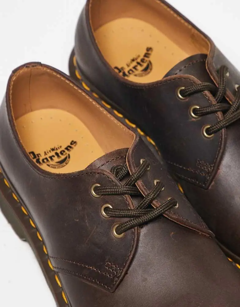 Dr. Martens Dr Martens 1461 3 eye shoe in dark brown crazy  display picture 2