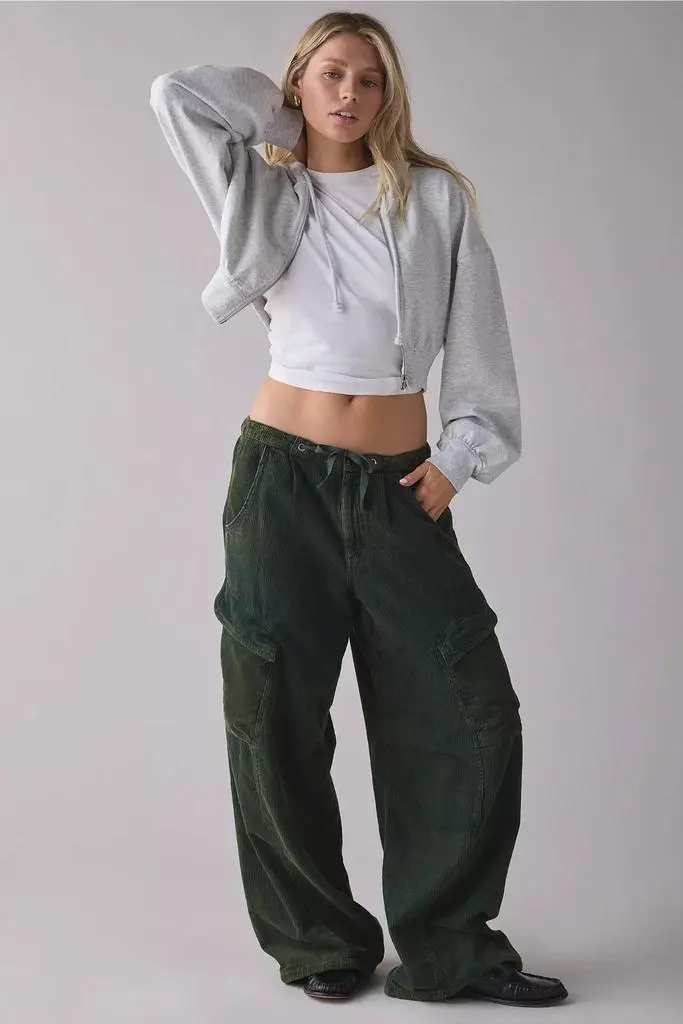 BDG BDG Station Cocoon Corduroy Baggy Barrel Leg Cargo Pants 3