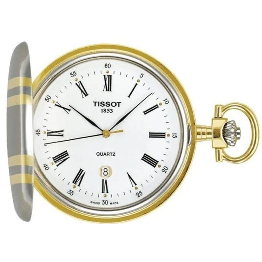 Tissot T-Pocket Savonnette White Dial Unisex Pocket Watch T83.8.553.13 1