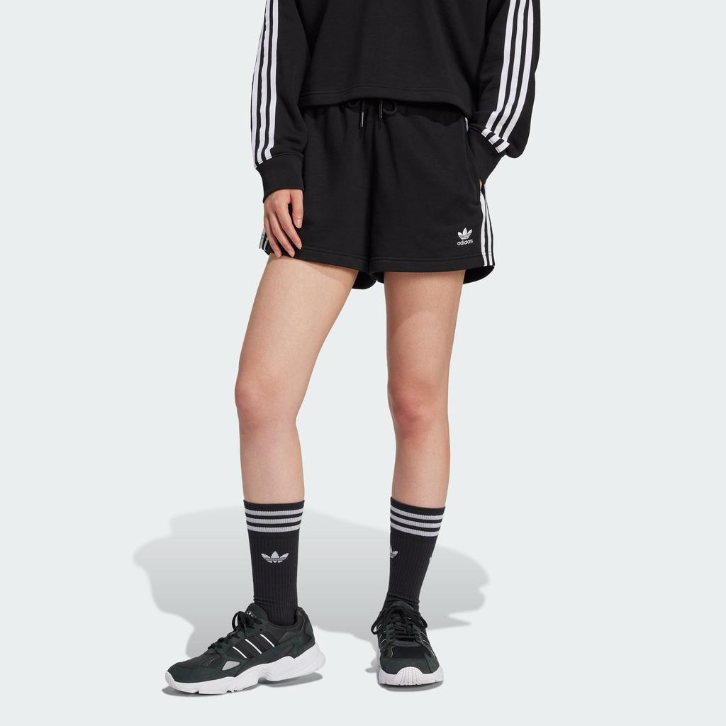 Adidas Women's  Adicolor 3-Stripes French Terry Shorts