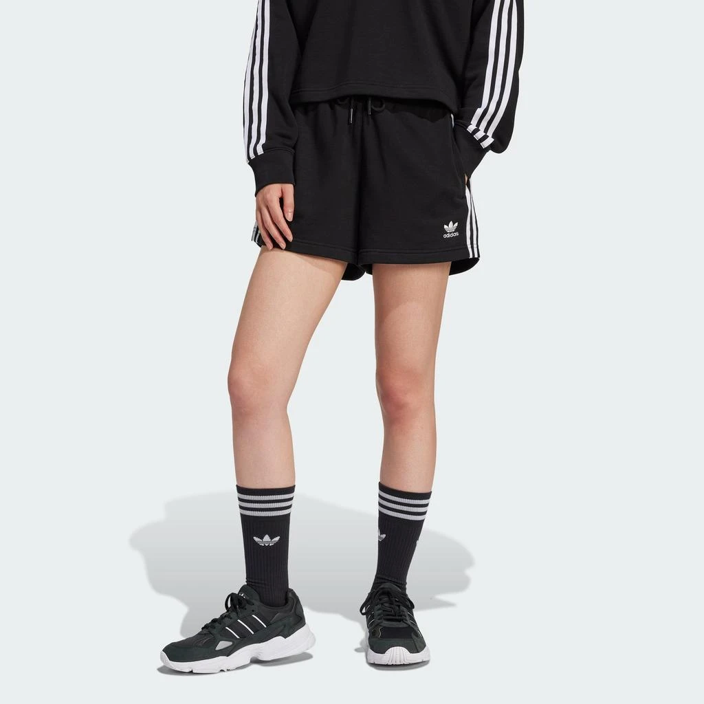 adidas Women's  Adicolor 3-Stripes French Terry Shorts 1