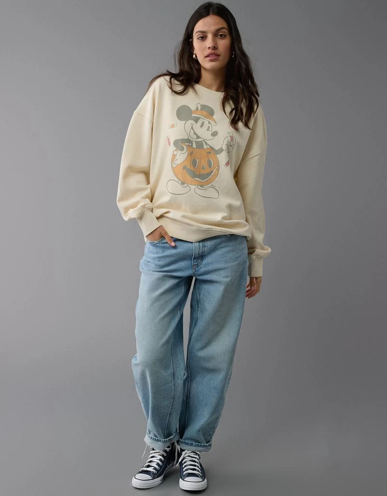 AE AE Oversized Halloween Mickey Mouse Graphic Sweatshirt 1