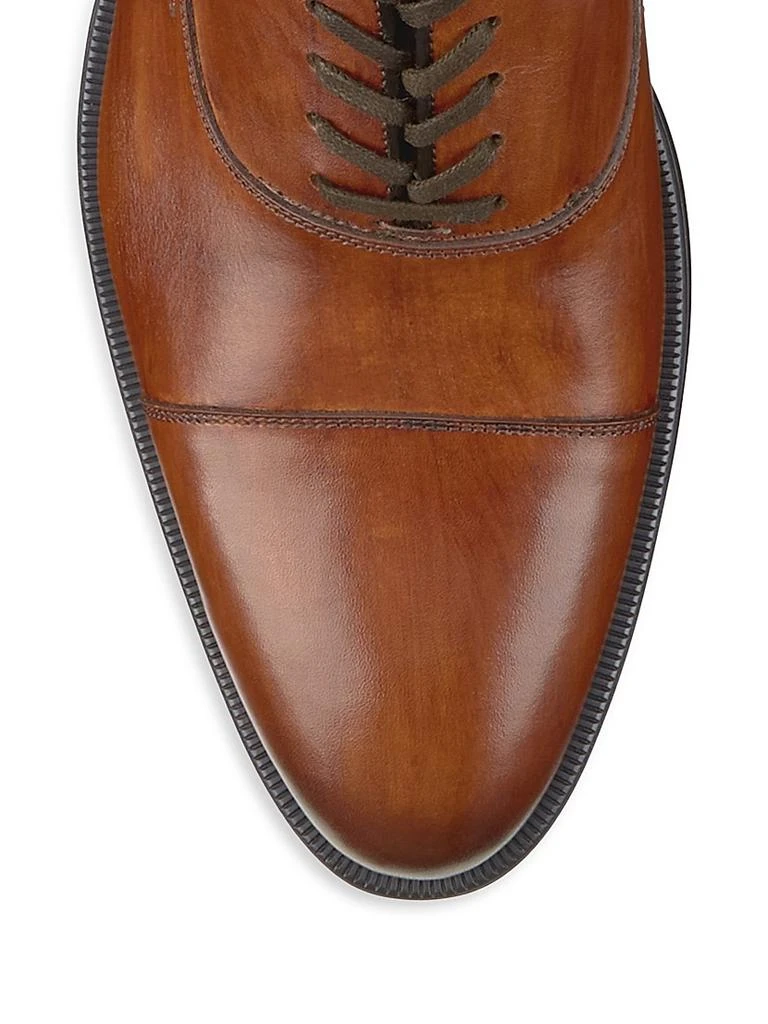 Johnston & Murphy J&M Collection Flynch Leather Cap-Toe Oxfords 5