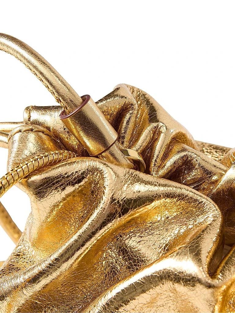 VERONICA BEARD Small Metallic Leather Pouchette 7