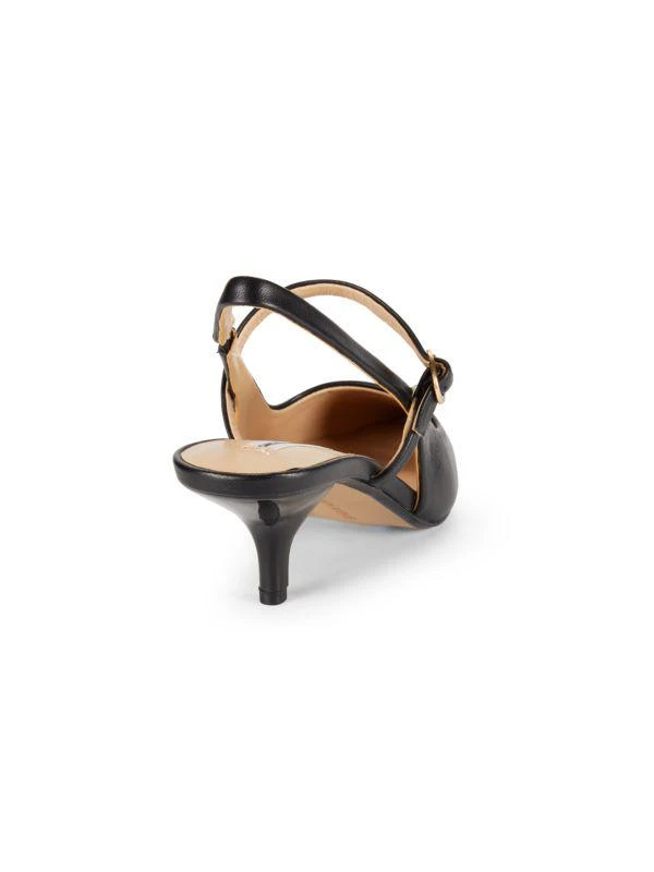 Saks Fifth Avenue Aria Leather Slingback Pumps 3