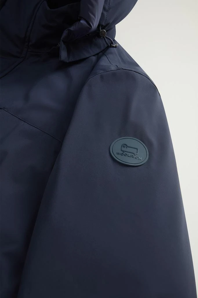 Woolrich Mountain Parka in Stretch Nylon - Men - Blue 8