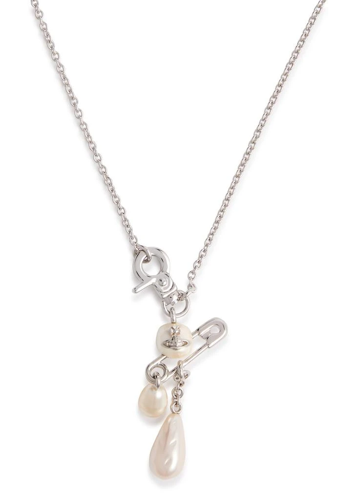 Vivienne Westwood Claude small pearl drop necklace 1