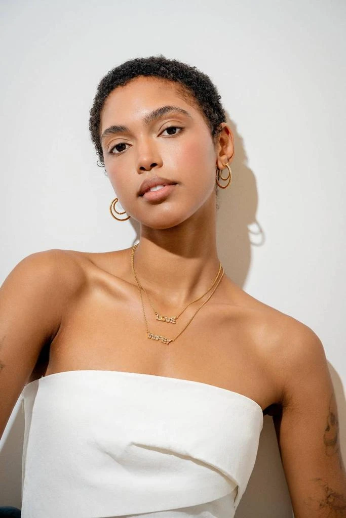 Crystal Haze Crystal Haze - Women
s Wifey Baguette Necklace 2