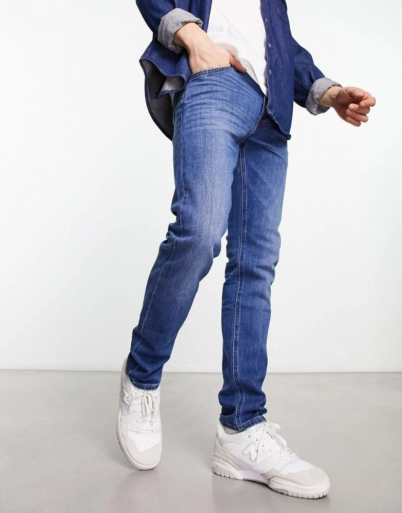 LEE Lee Luke slim tapered fit jeans in mid vintage wash 1