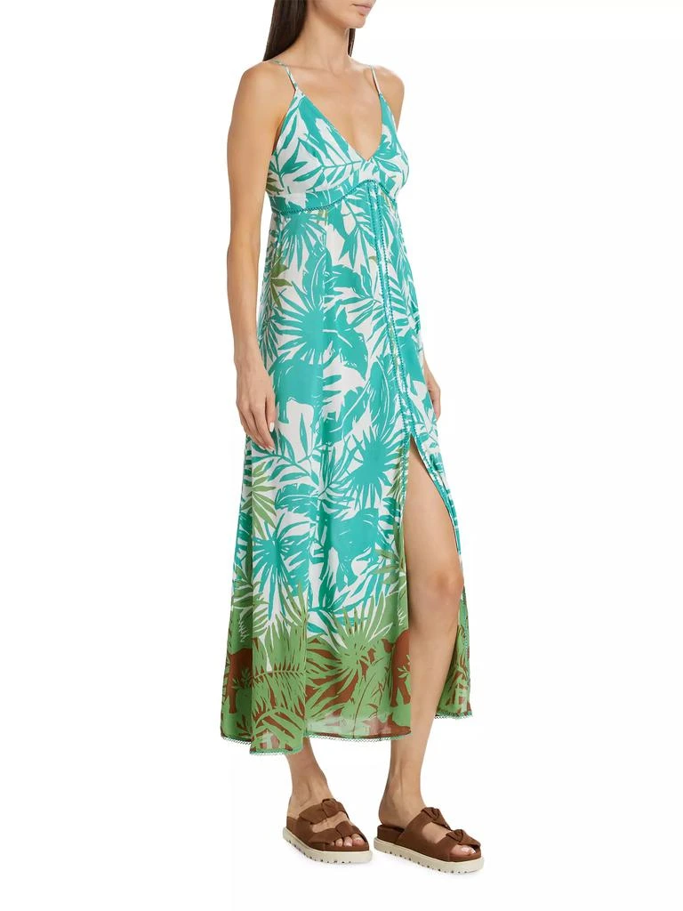 Poupette St Barth Denise Long Floral Slip Dress 4